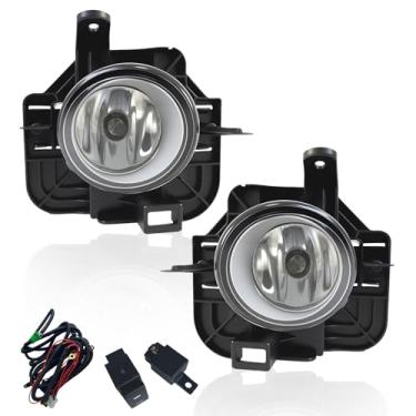 Imagem de Faróis de neblina compatíveis com Nissan Altima 4DR Sedan 2007-2009 Conjuntos de faróis de neblina com interruptor e chicote de fiação