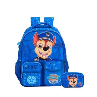 Imagem de Kit Chase Patrulha Canina Mochila Costas + Estojo Box