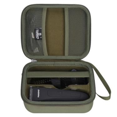 Imagem de Tourmate Estojo rígido de armazenamento para aparador de pelos da virilha MANSPOT, caixa de viagem para aparador de bolas elétrico, aparador de pelos pubianos (apenas capa) (verde militar)