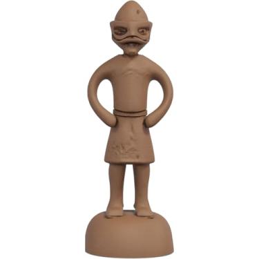 Imagem de Estátua Imagem Odin Mitologia Nórdica - Versão 4 (Cor Madeira)