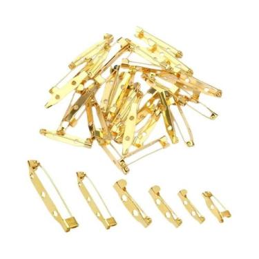 Imagem de Alfinetes De Segurança Prata Verde Dourado 15-40mm, Clips De Base Para