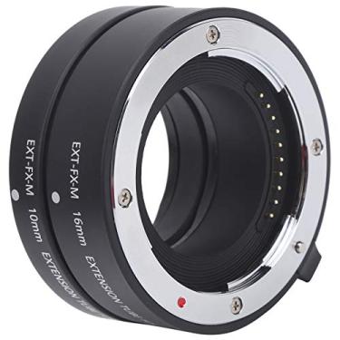 Imagem de GLOGLOW Tubo de Extensão Macro de Lente de Câmera para Câmera Fuji X Mount, 10mm 16mm, Liga de Alumínio, Foco Automático, Design Compacto, Fotografia Em Close-up para Fuji X Mount, 10mm 16mm, Alumínio