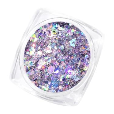 Imagem de Yinhing Caixa de Decoração de Arte Em Unhas, Pentagrama de Glitter, Lantejoulas Irregulares para Designs de Manicure, Entusiastas e Profissionais de Arte Em Unhas Dj09 (Lantejoulas mistas importadas DJ09)