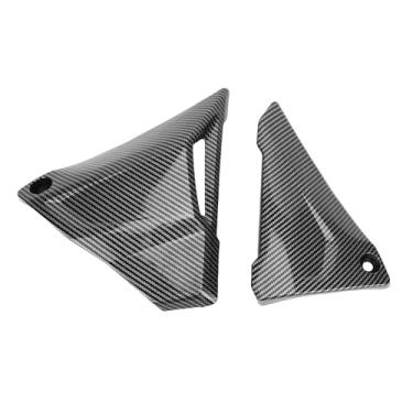 Imagem de GOTOTOP Tampa Lateral Bateria, 1 par de Carenagem Lateral Bateria ABS Substituição Esquerda Direita 46638523156 para R1200GS-K50 R1200GS Adventure-K51 R1250GS-K50 R1250GS (Padrão de fibra de carbono)