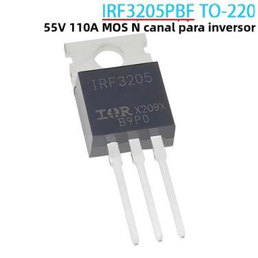 Imagem de 20 peças irf3205pbf to-220 55v 110a mos canal n para inversor irf3205 