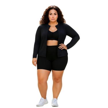 Imagem de Casaco Camisa Sem Zíper Proteção UV FPU50 Feminino Plus Size-Feminino