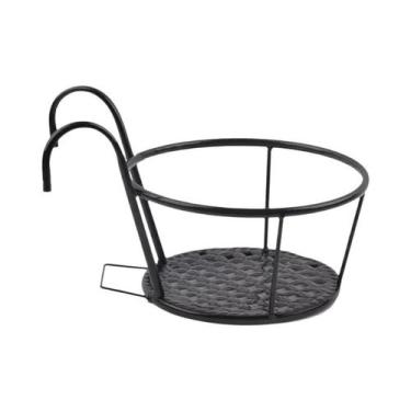 Imagem de Cestos De Plantas Suspensos De Ferro Para Exterior, Suporte Redondo Pa