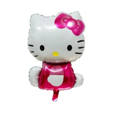 Imagem de Balões De Folha Hello Kitty Pacote Com 5 Decoração De Festa De Anivers