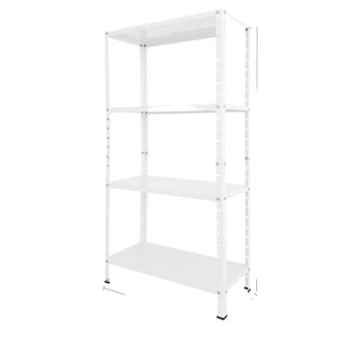 Imagem de Estante 4 prateleiras reguláveis 67cm aço multiuso (Branca)