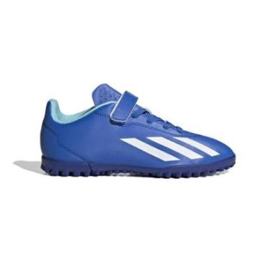 Imagem de Chuteira Society Adidas X Crazyfast.4 Tira Aderente Infantil-Unissex