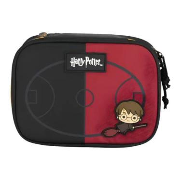 Imagem de Estojo Escolar Harry Potter Box Luxcel Baú -, Preto