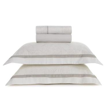 Imagem de Jogo De Cama King 100% Algodão Egípcio 300 Fios Karsten 4pç, Melania