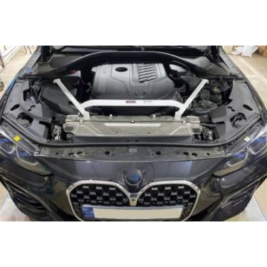 Imagem de JOIUYOLJ Barra de suporte frontal de 4 pontos para B-M-W G20 (320D) (330i) (M340) (M340i)