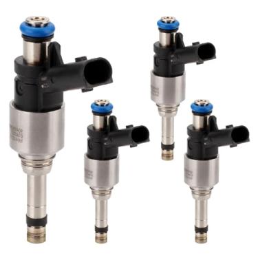 Imagem de Conjunto de 4 injetores de combustível | Compatível com Hyundai Accent 2018-2019 Kia Rio 2018-2019 Soul 2017-2019 Exclui modelos Turbo 1.6L L4| Substitui FJ1435 35310-2B150