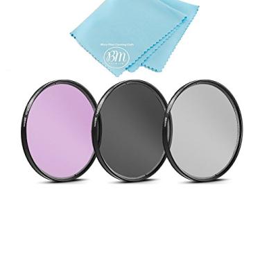 Imagem de Kit de filtro de 3 peças UV-CPL-FLD compatível com Canon EOS R8 com 24-50 mm, EOS R50 V com 14-30 mm, X-T50, X-S20 com 16-50mm, OM-3, OM-5 II com 12-45 mm, G97 com lente de 12-60 mm