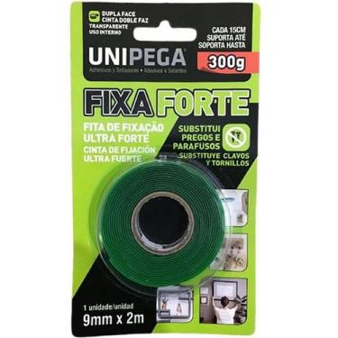 Imagem de Fita Dupla Face Transparente Fixa Forte 9MM X 2M Unipega