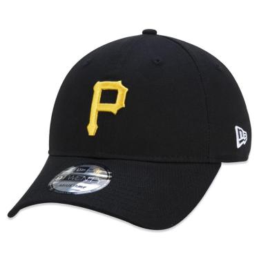 Imagem de BONE 9TWENTY MLB PITTSBURGH PIRATES ABA CURVA PRETO STRAPBACK PRETO NEW ERA-Unissex