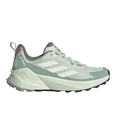 Imagem de adidas Tênis feminino para caminhada Terrex Trailmaker 2.0, Verde linho/branco fora/verde prateado, 38