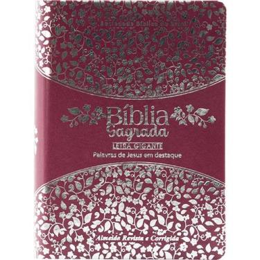 Imagem de Bíblia Sagrada ARC Letra Gigante Pink  Sociedade Bíblica do Brasil - S