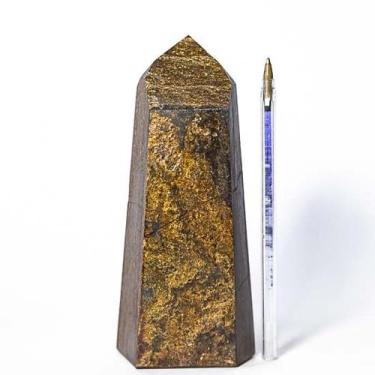 Imagem de Ponta Bronzita Lapidado Sextavado Natural 15 a 20 cm Tipo A - Cristais