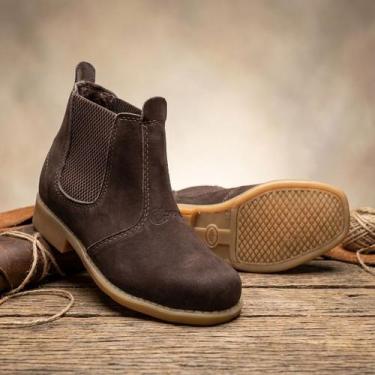 Imagem de Botina Infantil em Couro Legítimo com Solado Macio e Resistente para U