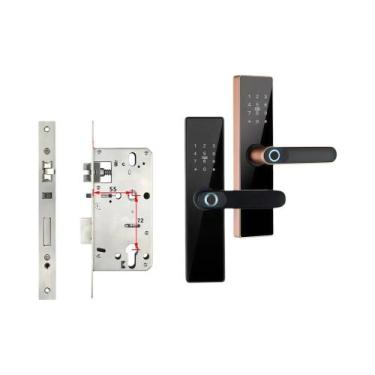 Imagem de Fechadura De Porta Inteligente WiFi CDOK Tuya Com Desbloqueio Remoto P