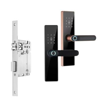 Imagem de Fechadura De Porta Inteligente WiFi CDOK Tuya Com Desbloqueio Remoto P