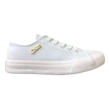 Imagem de Tênis Casual Feminino Coca-Cola Sandy Town CC2466 Branco-Feminino