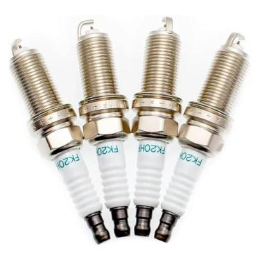 Imagem de Vela de ignição de irídio duplo 3426 FK20HR11 compatível com Camry Volvo S60 S80 V60 V70 Lexus ES RX Subaru Hyundai Lotus Mitsubishi Honda Peças automotivas velas de ignição (4 peças)