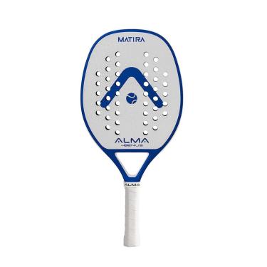 Imagem de Raquete Beach Tennis 1K Matira Branca e Azul Alma Genius-Unissex