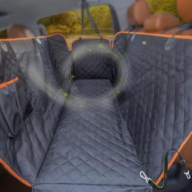 Imagem de Capa de assento de cão iBuddy para caminhões com janela de tela 100% à prova d'água capa de assento de animal de estimação durável rede caminhão de cachorro lavável na máquina X-Grande capas de assento contra sujeira e pele de cão para carro e SUV grande, caminhões