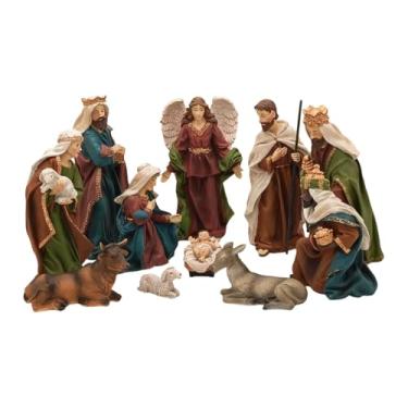 Imagem de Generic Conjunto de Figuras de Resina Representando O Presépio de Natal com a Sagrada Família.