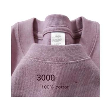 Imagem de Camiseta Masculina Oversized De Algodão Para O Verão 300gms De Alta Re