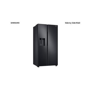 Imagem de Refrigerador RS60 Samsung Side by Side Inverter 602 Litros com All Around Cooling™ e SpaceMax™ Black Inox Look - RS