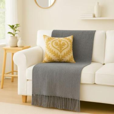 Imagem de Manta Para Sofá Luxo Gigante 2,10 x 1,20 m Tipo Capa De Sofá Protetora (Cinza Granito)