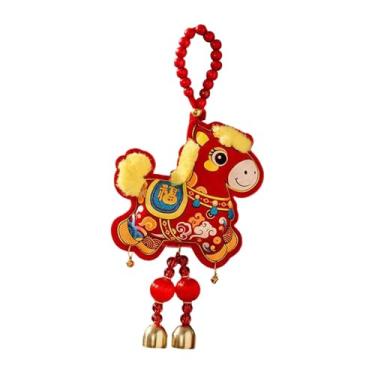Imagem de Fiocias Enfeite para Pendurar, para O Ano Chinês de 2026, Pingente para O Festival Da Primavera, Cavalo, Tamanho real
