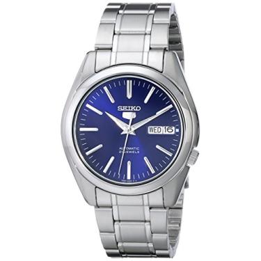 Imagem de SEIKO 5 Relógio masculino de aço inoxidável, Royal