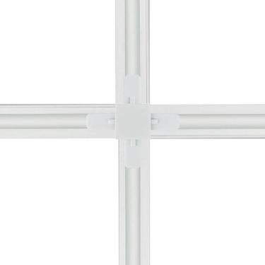 Imagem de Conector Emenda Llum Tipo X Para Trilho Eletrificado Branco