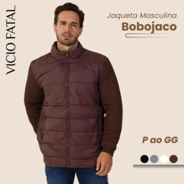 Imagem de Jaqueta Masculina Nylon Manga Poliamida Impermeável Térmica sem Capuz Canelada-Masculino