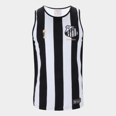 Imagem de Regata Santos 1962 Bi Mundial Retrô Mania Masculina-Masculino