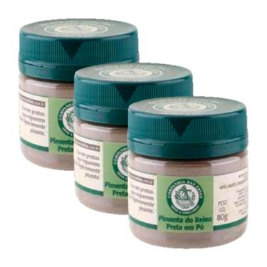 Imagem de Kit 3X: Pimenta do Reino Preta Companhia das Ervas 80g