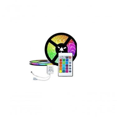 Imagem de Tira De Led Fita 5 Metros Com Controle 60 Leds Rgb
