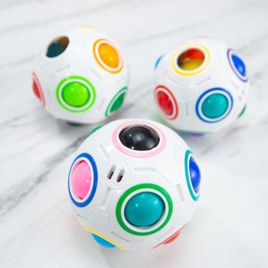 Imagem de Football Fidget Cube Jogo Quebra Cabeça Infantil 12 Buracos