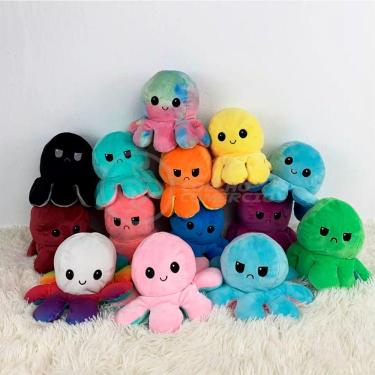 Imagem de Polvo Reversível De Pelúcia 2 Em 1 Tiktok