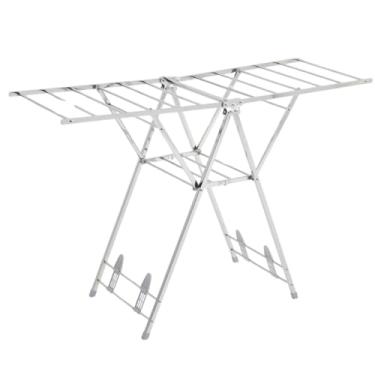 Imagem de Varal de Chão Dobrável Grande em Aço Inox – VAR1