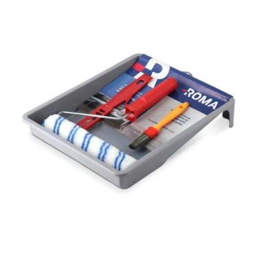 Imagem de Rolo De Pintura 23cm 5 Peças - Kit Completo Para Pintura De Listras