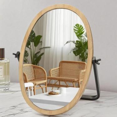 Imagem de Espelho de mesa de maquiagem Vanity Generic 30x20 cm com rotação de 36