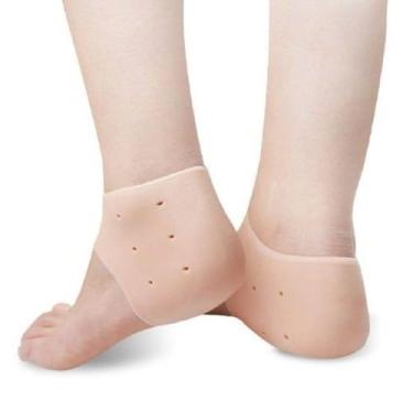 Imagem de Palmilha Ortopédica de Silicone para Fascite Plantar e Esporão de Calcâneo, Proteção para Calcanhar, Lavável e Reutilizável, 1 Par