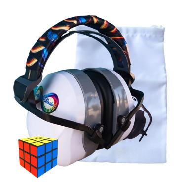 Imagem de Abafador de Ruidos para Autistas Cube 26 DB com Cubo Mágico Cognitivo