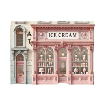 Imagem de Pano De Fundo De Poliéster Verde Tropical Para Festa De Sorveteria, Mo